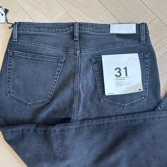 Re/Done Comfort Stretch High Rise Stove Pipe - Picture 2 of 5